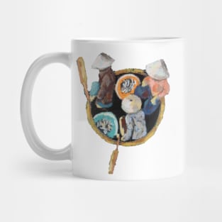 Chinese fishing round boat Mug